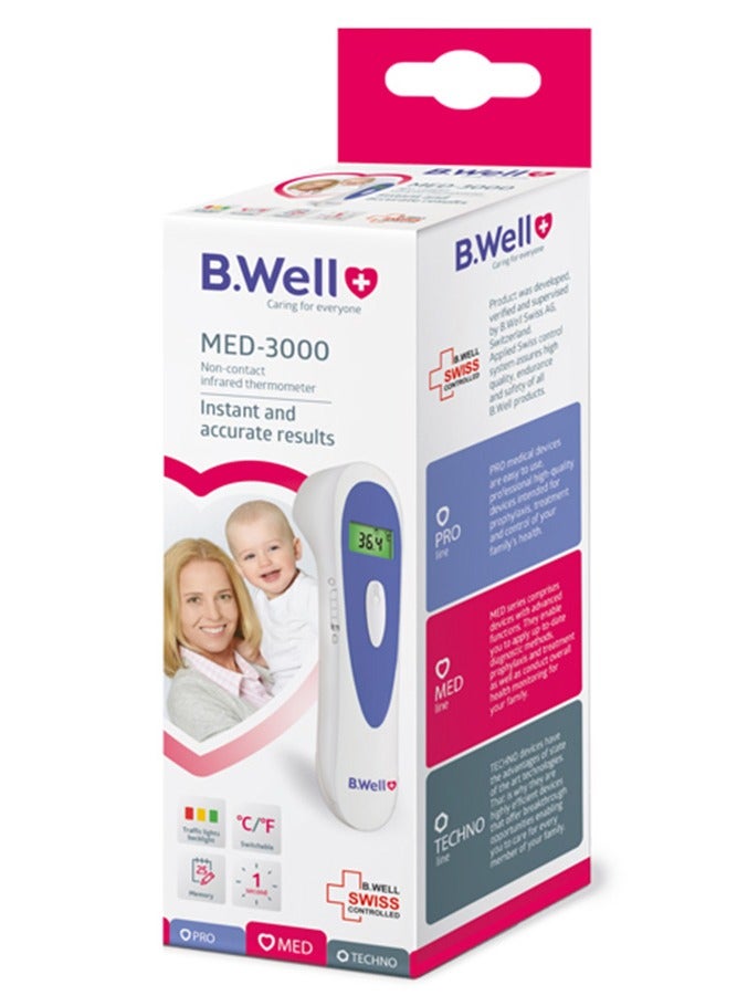 B.Well Swiss MED-3000 Non-Contact Infrared Digital Thermometer - Image 4
