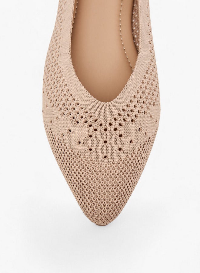 Flora Bella By Shoexpress Women's Cutout Detail Slip-On Ballerina Shoes  - Image 4