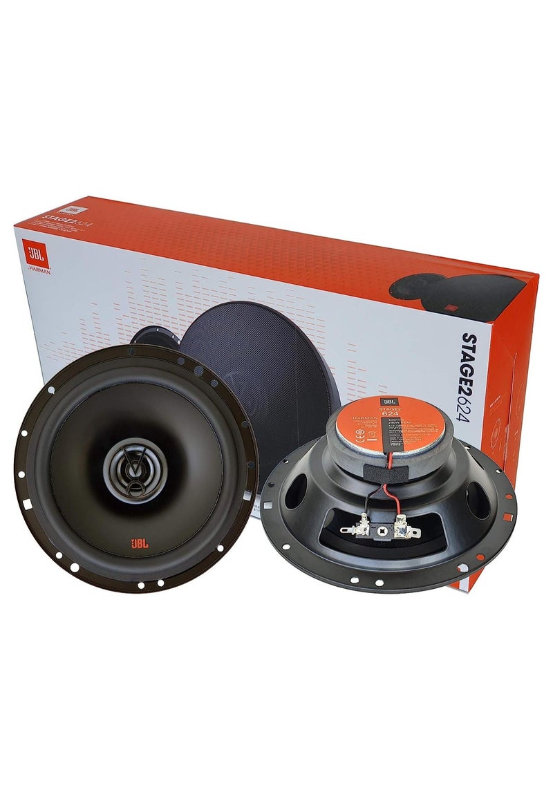 JBL STAGE2 624 مكبر صوت سيارة محوري ثنائي الاتجاه مقاس 6 بوصة مزود بشبكات - Image 1