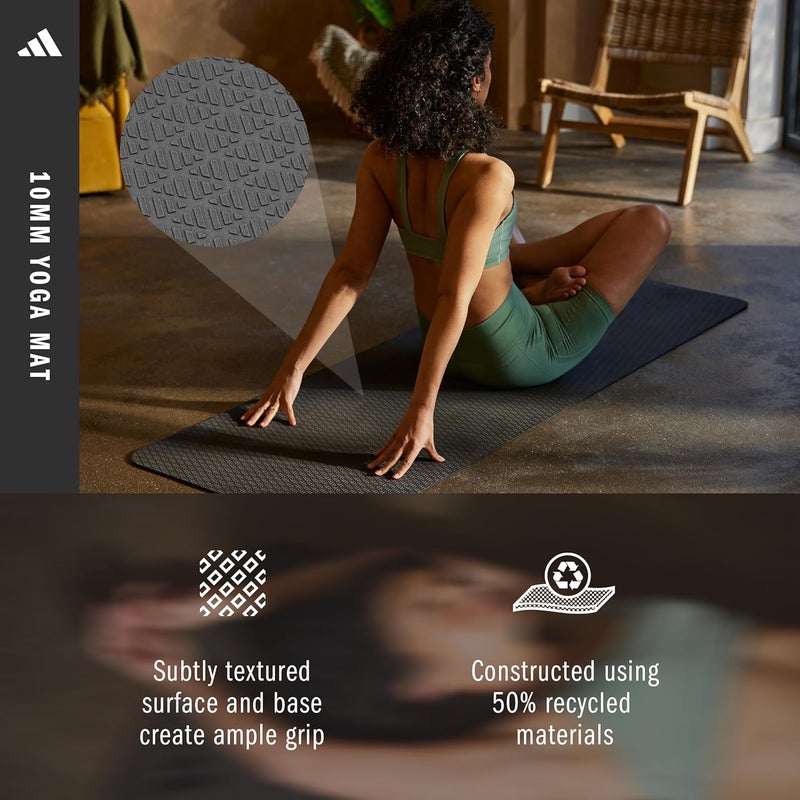 Adidas Yoga Mat - 10mm - Black - Image 5