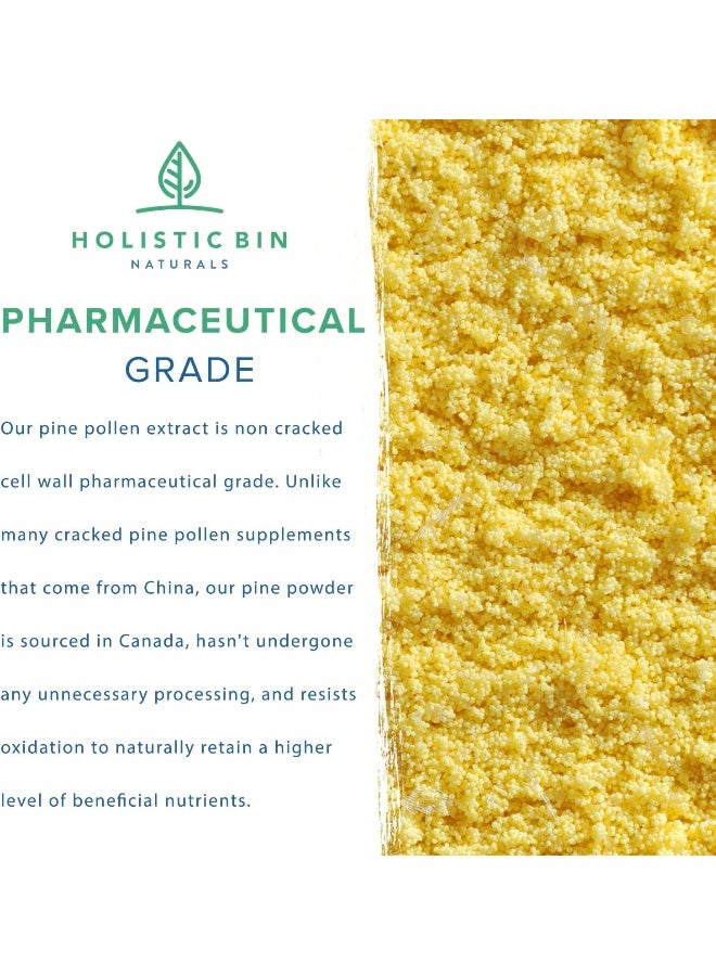 Holistic Bin Organic Pine Pollen Powder Pharmaceutical Grade, Wild Harvested, Golden Canadian Pine Pollen | Non Gmo, No Additives | Pure Pollen Supplement Made From The Ponderosa Pine Tree, 20 G - Image 3