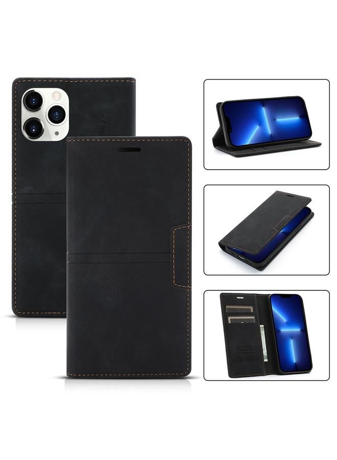 زبون جراب لهاتف iPhone 13 Pro Dream Magnetic Suction Business، جراب جلد PU أفقي قلاب مع حامل وفتحة بطاقة ومحفظة - Image 1