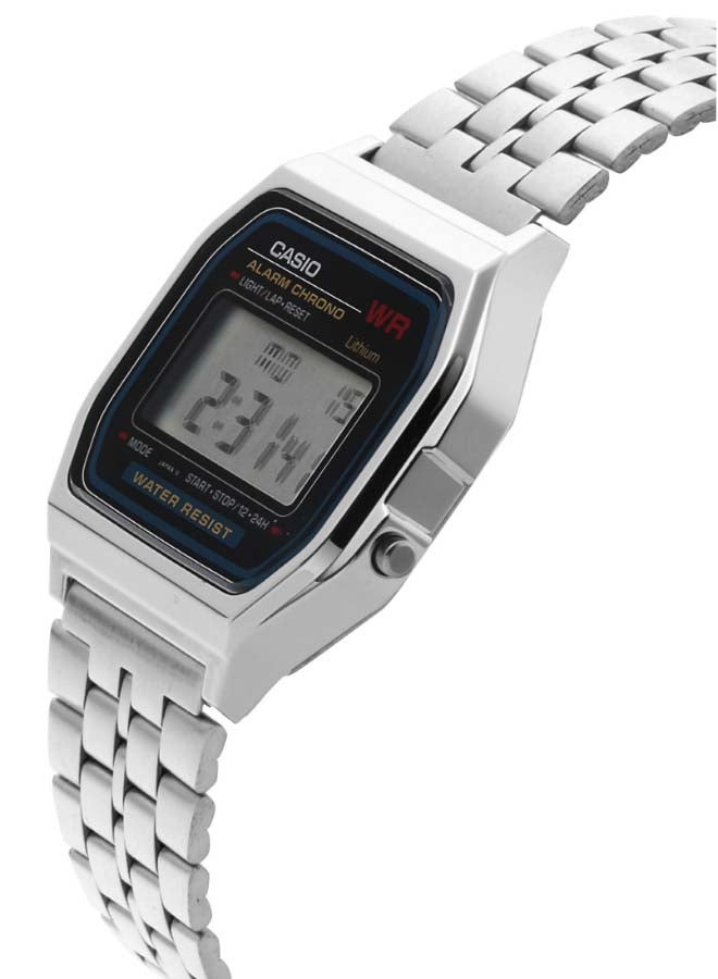 CASIO Men Vintage Retro Digital Watch A159WA - 33 mm - Silver - Image 3