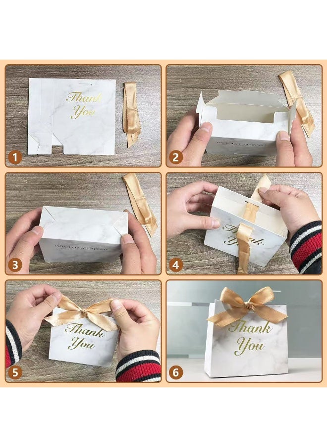 HYH 24 Pcs Thank You Gift Bags,Shopping Bag,Party Bags For Kids, supplies Snack candy Gift Bag Food Bags,Bags For Birthday Wedding Celebrations Party Favors - Image 3