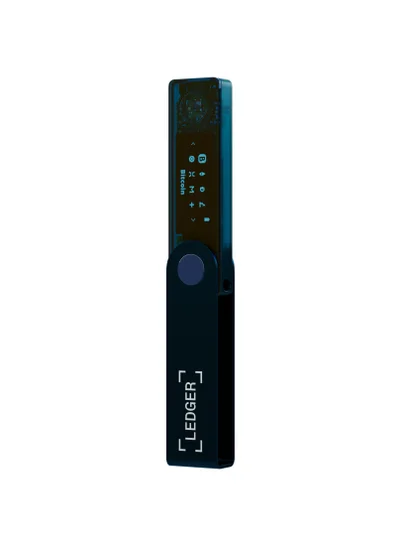 Ledger Nano X Hardware Wallet | Safest Crypto & NFT Cold Storage, Big Screen + Wireless Bluetooth & Type-C Connectivity, 5000+ Coins Supported, for iOS & Android, MacOS & Windows - Sapphire Blue