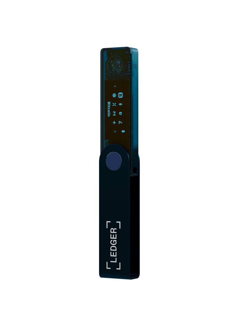 Ledger - Nano X Hardware Wallet | Safest Crypto & NFT Cold Storage, Big Screen + Wireless Bluetooth & Type-C Connectivity, 5000+ Coins Supported, for iOS & Android, MacOS & Windows - Sapphire Blue - Image 1