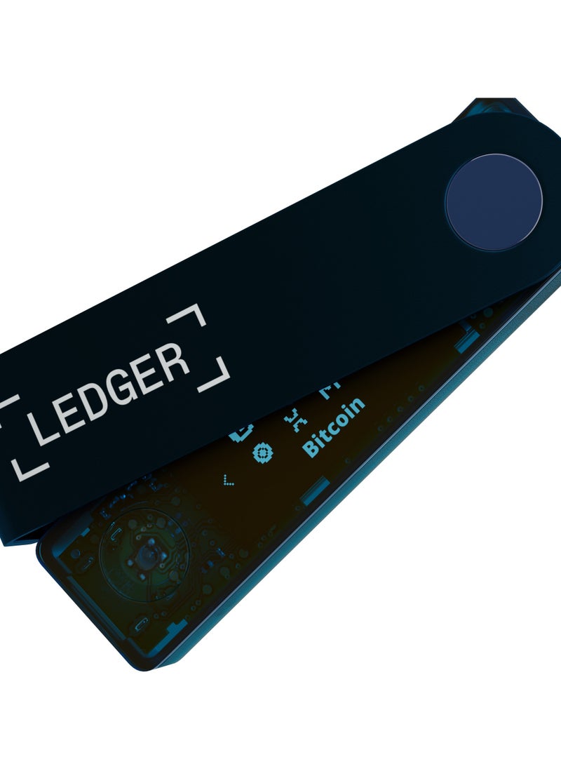 Ledger - Nano X Hardware Wallet | Safest Crypto & NFT Cold Storage, Big Screen + Wireless Bluetooth & Type-C Connectivity, 5000+ Coins Supported, for iOS & Android, MacOS & Windows - Sapphire Blue - Image 1