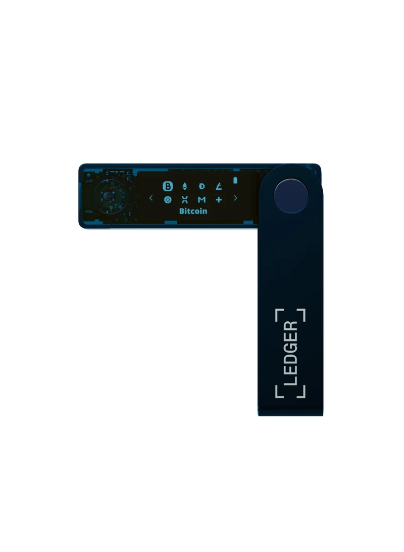 Ledger Nano X Hardware Wallet | Safest Crypto & NFT Cold Storage, Big Screen + Wireless Bluetooth & Type-C Connectivity, 5000+ Coins Supported, for iOS & Android, MacOS & Windows - Sapphire Blue