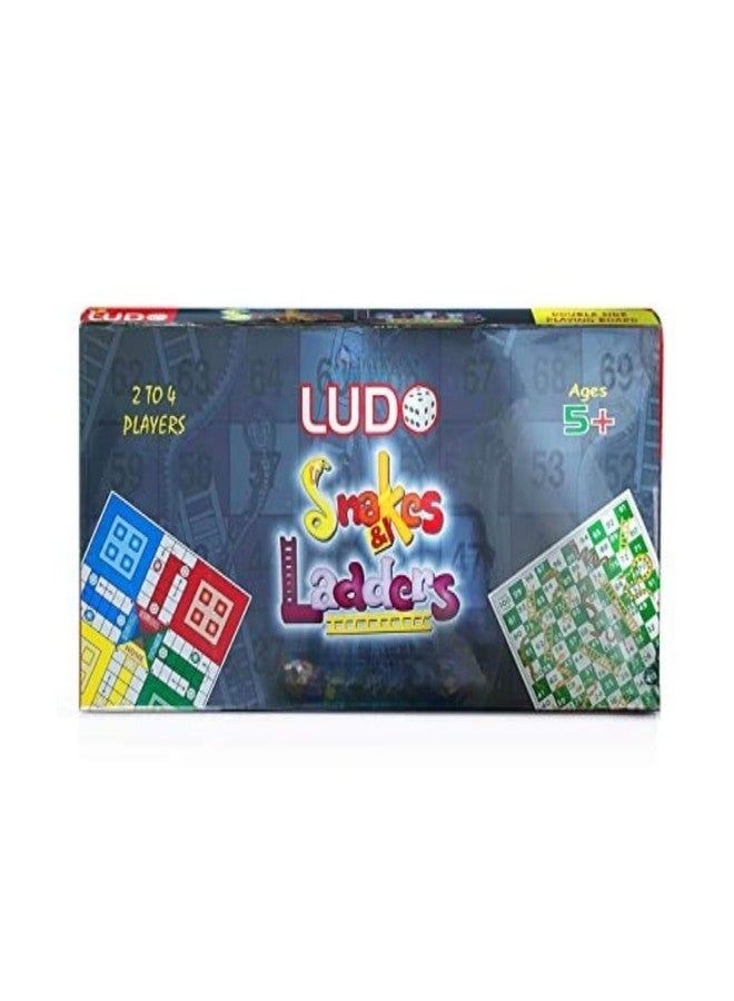 STAZIE | Ludo and Snake & Ladder Deluxe Board Game | Big Size 13 Inch Playing Board | 2-in-1 Classic Family Game for Kids & Adults | Saap Seedhi Travel Board Game - Image 4