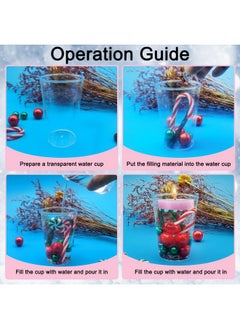 DanziX 7073Pcs Christmas Vase Filler,Green Red Fake Candy Cane Beads,Christmas Filler Floating Pearls For Vases For Table Decorations (No Candle)  - Image 3