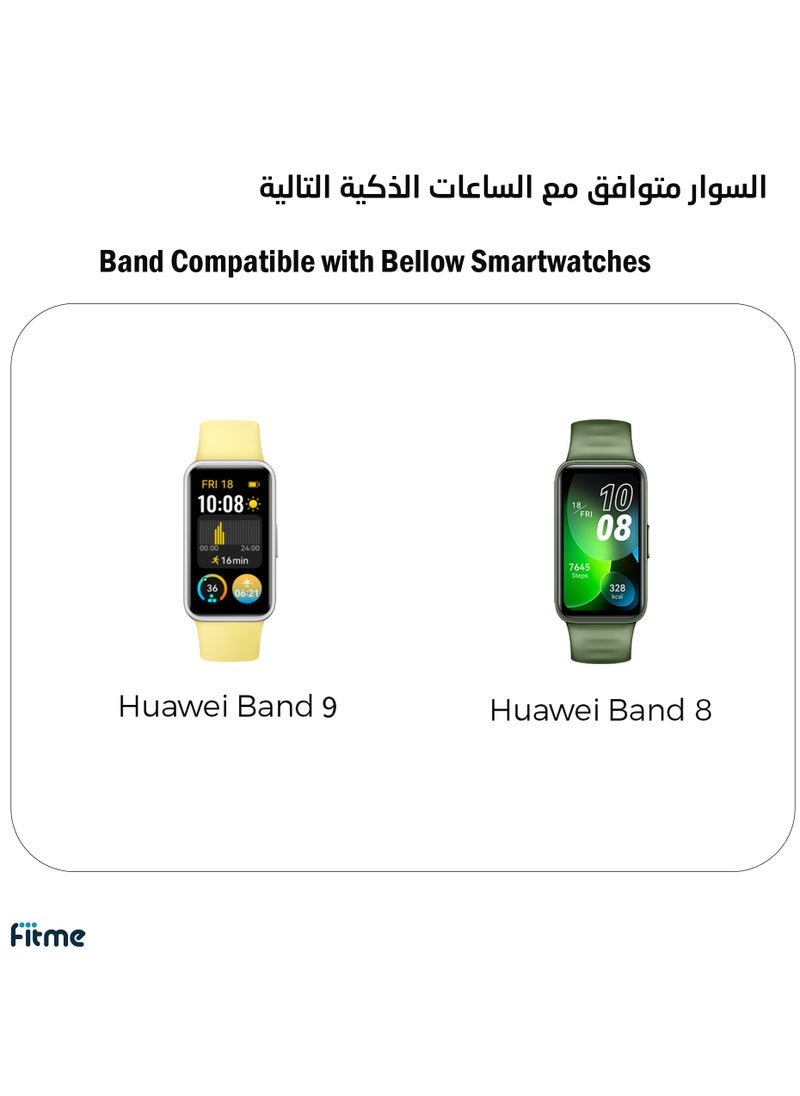 Stainless Steel Replacement Band For Huawei Band 8 / Band 9