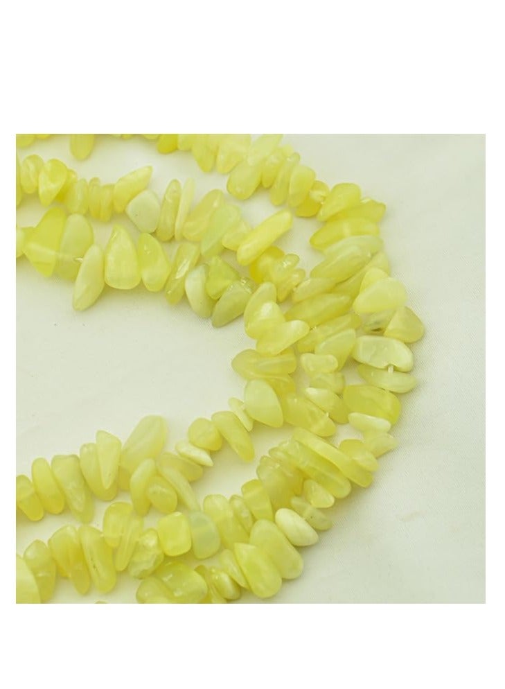 Loose natural stones of rough, cracked, and unpolished agate (light yellow) - Image 2
