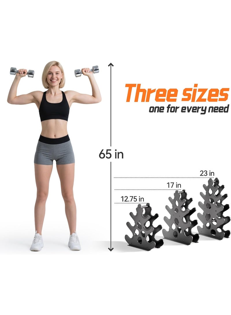 Coral-Inspired Dumbbell Rack Stand, A-Frame Design Weight Rack with Handle, Compact & Space-Saving Dumbbell Holder for Home Gym (Dumbbells Not Included) - Image 2