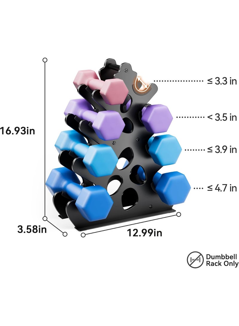 Coral-Inspired Dumbbell Rack Stand, A-Frame Design Weight Rack with Handle, Compact & Space-Saving Dumbbell Holder for Home Gym (Dumbbells Not Included) - Image 5