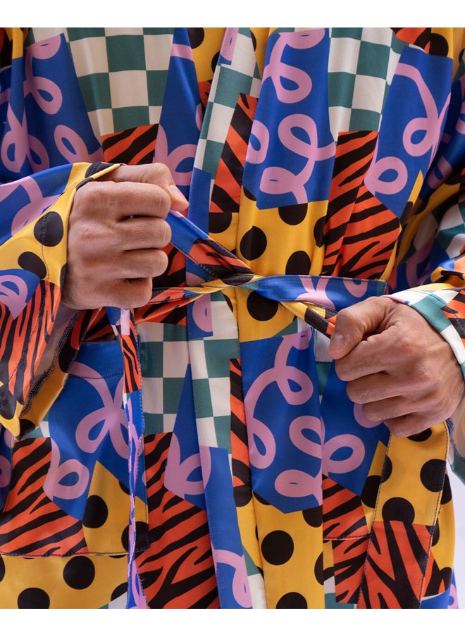 null - Unisex Chess Floppy Robe - Image 1