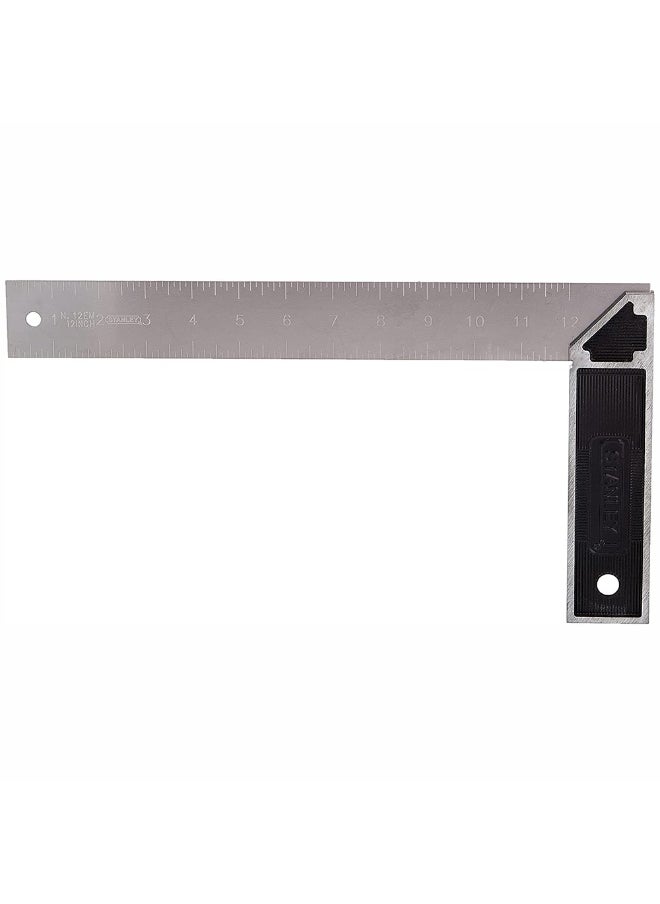 Stanley E-46536 12" Professional Square Precision Tool Square  - Image 1