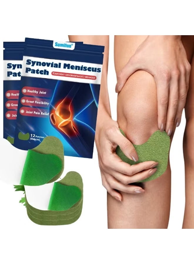 Sumifun Knee Pain Relief Herbal Patch for Synovial Meniscus – Joint Support Patch for Arthritis, Inflammation, Muscle and Sports Stress - Image 2