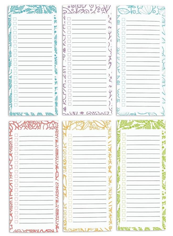 Inkdotpot Pack of 6 Funny Magnetic Dry Erase List For Fridge, Wipe Clean w/NoStain, Quick Notes Shopping & Grocery List Whiteboard for Fridge - Image 1