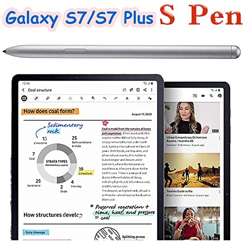 CaoXiong Tab S7 S Pen for Samsung Galaxy Tab S7, Tab S7+ Plus, Tab S7 FE, Tab S7 Stylus Pen Replacement for Samsung Galaxy Tab S7, Tab S7 Plus + Tips/Nibs,Without Bluetooth(Silver) - Image 4