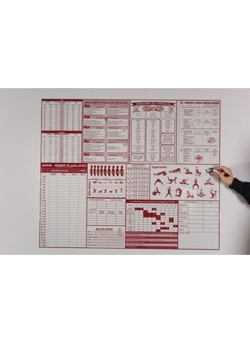 Pi Papers Mother Baby Development Planner - Self-Holding Non-Adhesive Smart Paper Writing Board  - Image 2