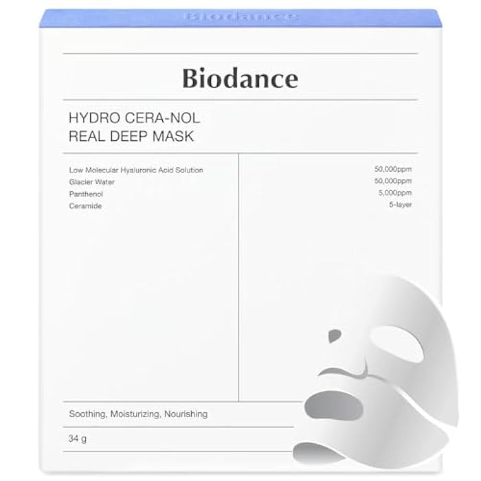 BIODANCE Hydro Cera-nol Real Deep Mask 1Box (34g*4ea)