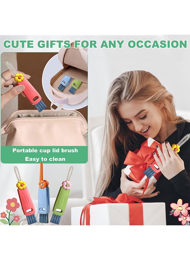 Bottle Cleaning Brush Set, 3-in-1 Multifunctional Portable Cup Lid & Water Bottle Cleaning Brush, Suitable for Tight Spaces, Bottle Gaps, Glasses, Travel Cup Lids, 3 Pieces - Image 5