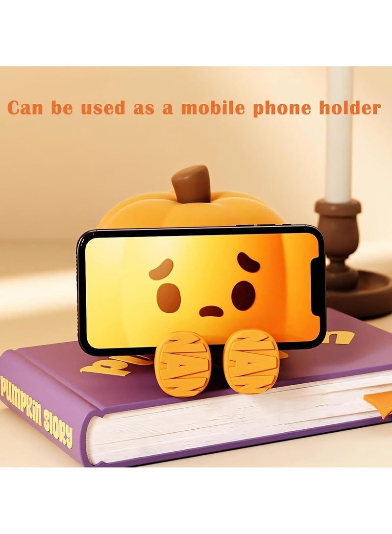 Raxoom Generic Pumpkin Night Light, Cute Pumpkin Silicone, LED, Orange, Tabletop, High Efficiency, Whimsical, Glossy/Smooth, Indoor Use - Image 4