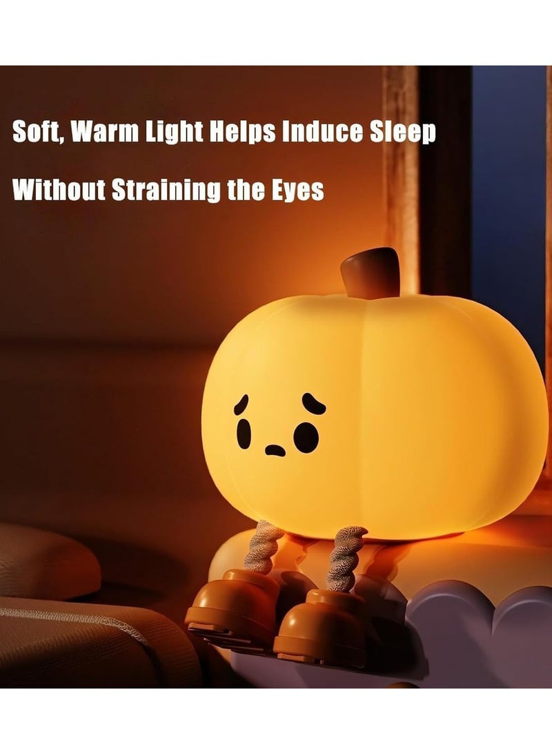 Raxoom Generic Pumpkin Night Light, Cute Pumpkin Silicone, LED, Orange, Tabletop, High Efficiency, Whimsical, Glossy/Smooth, Indoor Use - Image 5