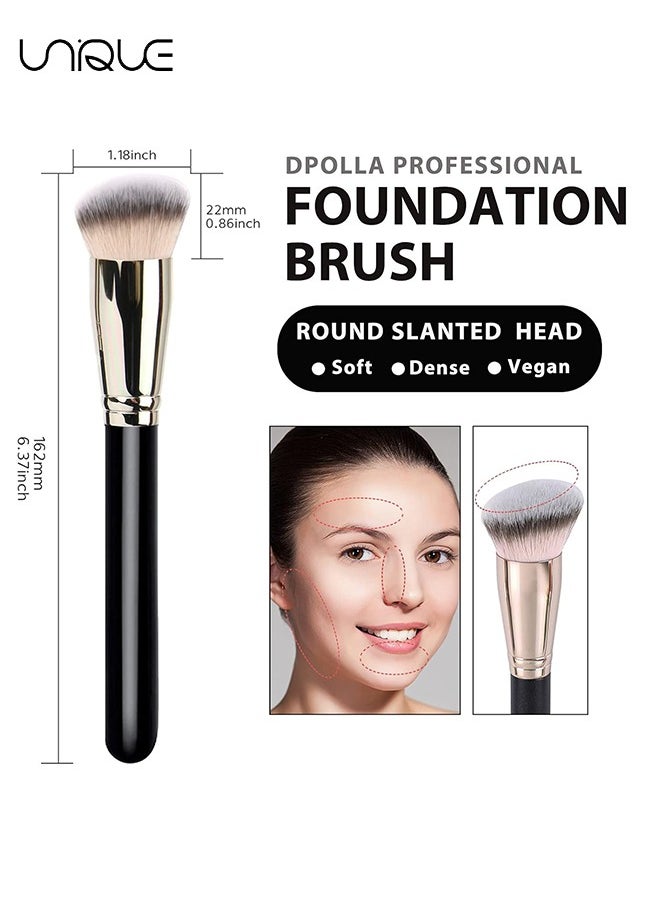Unique - 2 Pcs Makeup Brushes - Concealer Brush & Foundation Brush - Suitable for Any Make-up -  Perfect for Contouring/Concealer/Foundation - Image 1