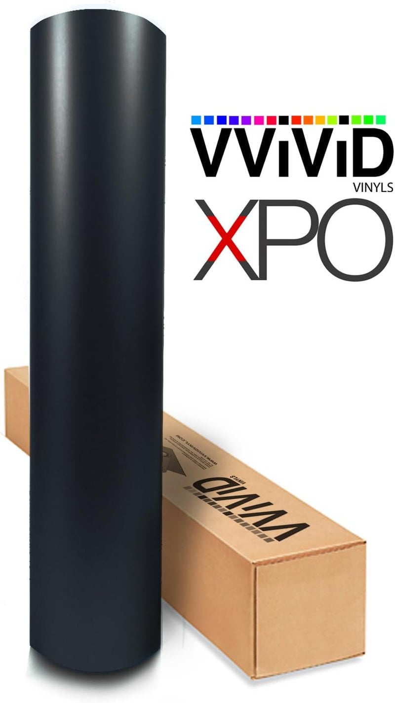 VViViD لفائف فينيل سيارة مات سوداء VViViD مع إطلاق الهواء 3MIL (8FT X 5FT) - Image 3