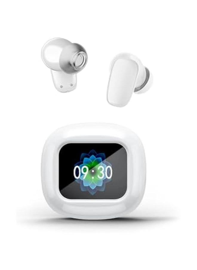 Generic Touchscreen Earbuds Wireless with Portable Bluetooth 5.4 Speaker Touch Screen Case, ANC Earbuds Sound Active Noise Cancelling Earphone Blue Tooth Ear Buds Wireless Bluetooth Earbuds for iPhone Android  - Image 1