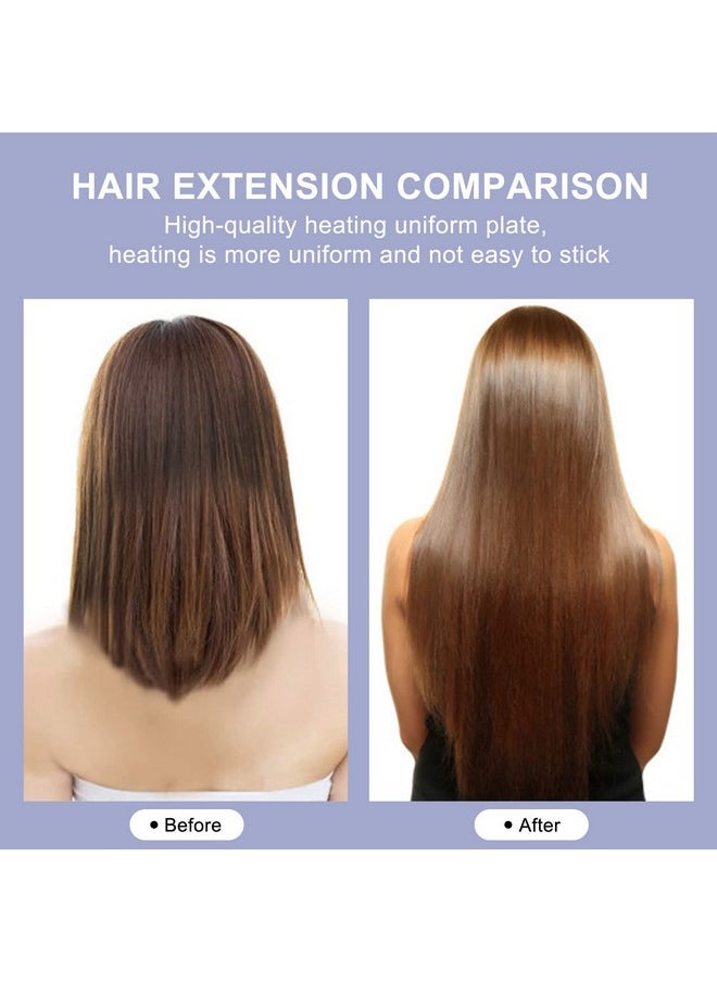 TopWigy Professional Teflon Hair Extension Tool, Adjustable Temperature Melting Tool With Us Plug For Keratin Bonded Hair, Purple  - Image 2