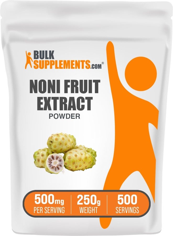 بالك سابلمنتس مسحوق مستخلص فاكهة النوني من BulkSupplements.com - مكمل غذائي من فاكهة النوني، مسحوق غذائي فائق - خالٍ من الغلوتين، 500 ملغ لكل حصة، 250 غ (8.8 أونصة) (عبوة واحدة) - Image 1