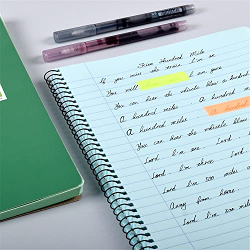 KAISA Colored Paper Spiral Notebook, Wide Ruled 7-1/2"x 9-3/4" Wirebound 1 Subject Notebooks, 100 Sheet/pad 4Pads/Pack, SC10001W - Image 4