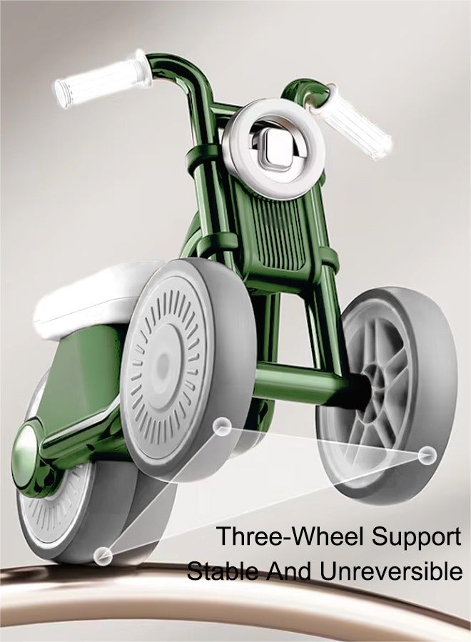 Kids Ride On Toys  Children Balance Car Motorcycle Toy Car 3-Wheel Motorbike  With Music And Light Fun Outdoor Toy Car  Baby Motorcycle  With Comfortable Seat And Wear-Resistant Tires Great Gift For Boys And Girls  - Image 2