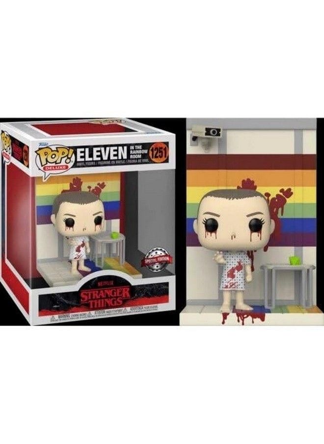 Funko Pop! Deluxe: Stranger Things Eleven In The Rainbow Room Exclusive Vinyl Figure 1251 Multicolor  - Image 3