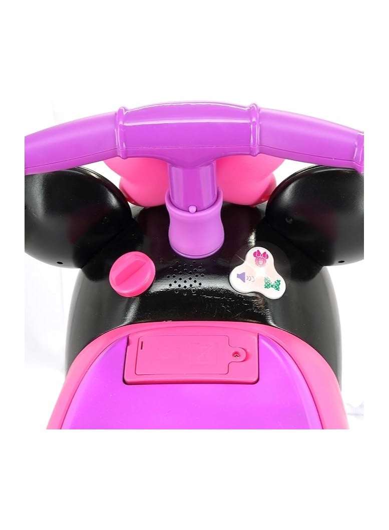 Kiddieland Zoom Zoom Minnie Ride‑On Car For Kids with Lights & Sounds – Disney Junior, 12–36 Months - Image 3