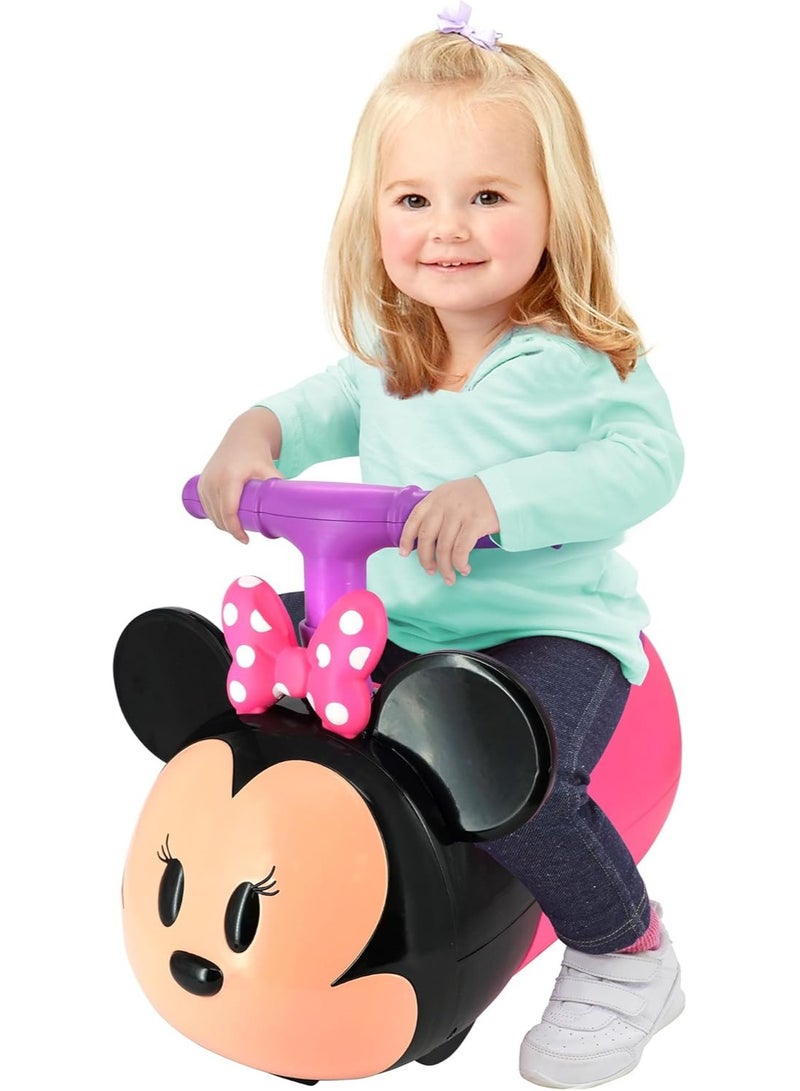 Kiddieland Zoom Zoom Minnie Ride‑On Car For Kids with Lights & Sounds – Disney Junior, 12–36 Months - Image 1