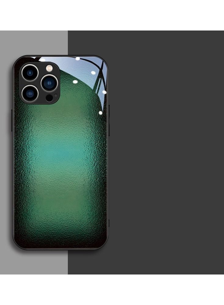 Loquat Back Cover Printed Glass Protective Mobile Phone Case for iPhone