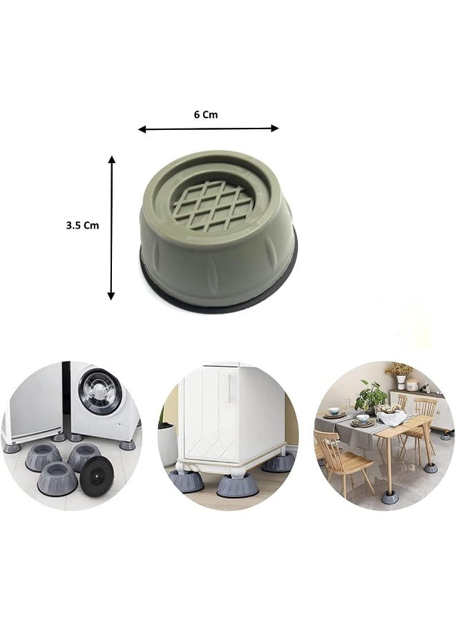 melfi Noise Cancelling Shock Pad Washing Machine Support, Washer And Dryer Anti-Vibration Pads, Slip Anti Vibration And Noise Reducing Rubber Washing Machine Feet Pads (4Pcs Set)  - Image 2