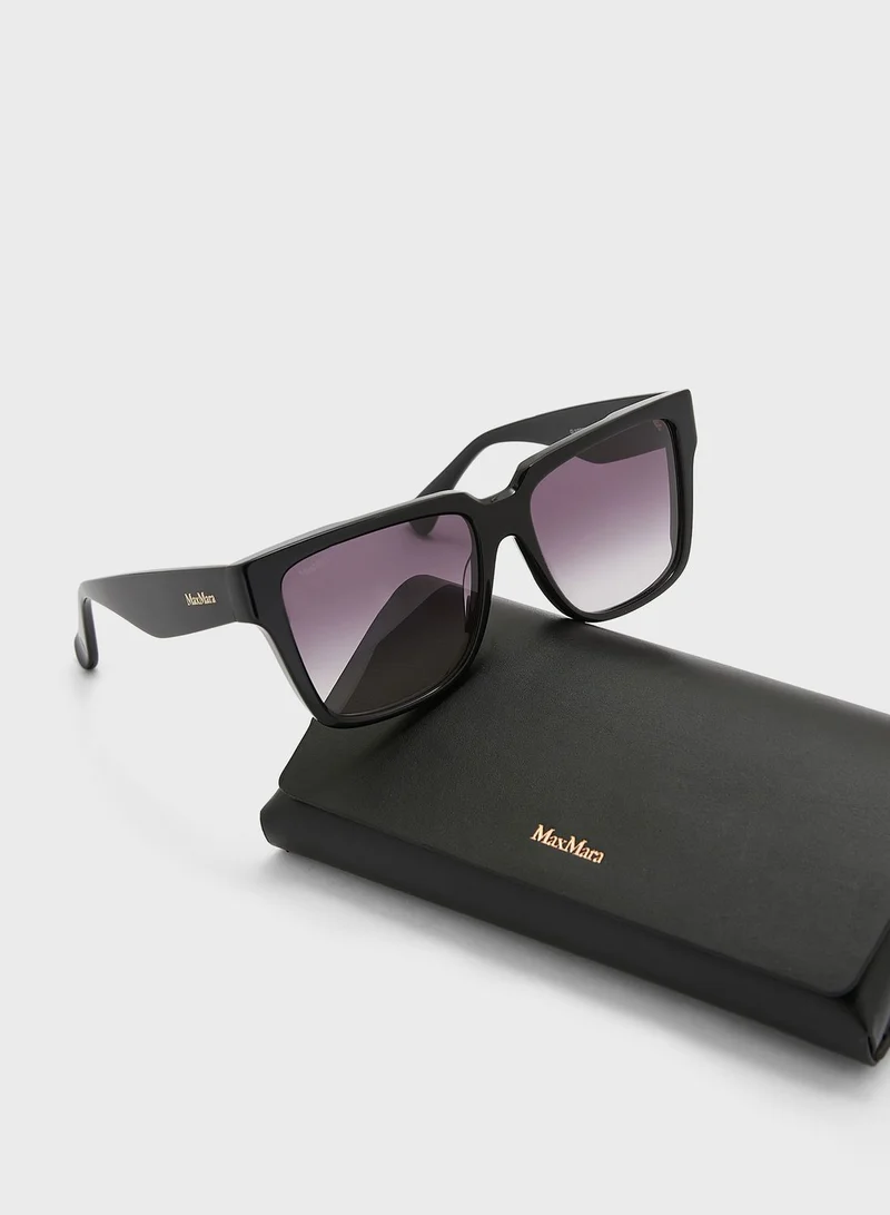 MaxMara Rectangle Shape Sunglasses