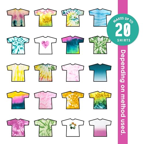 SEI S.E.I. Natural Fade Tie Dye Kit, Fabric Dye Spray Set, Easy Clean Up, Easy Application, Spray Tie Dye Kit - 8 Pack of Colors - Image 3