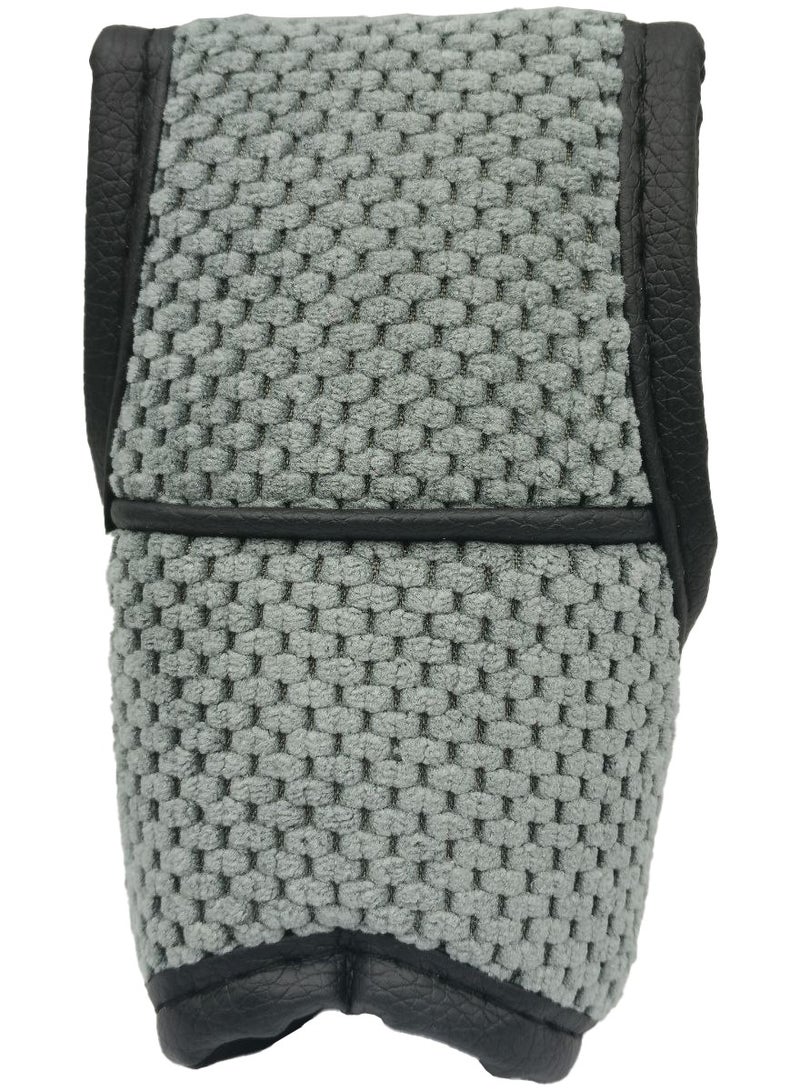 سبايدر العنكبوت غطاء ناقل الحركة غطاء مقبض تروس أوتوماتيكي مناسب عالمي مع قبضة مريحة مريحة رمادي وأسود صغير GDT111 - Image 2