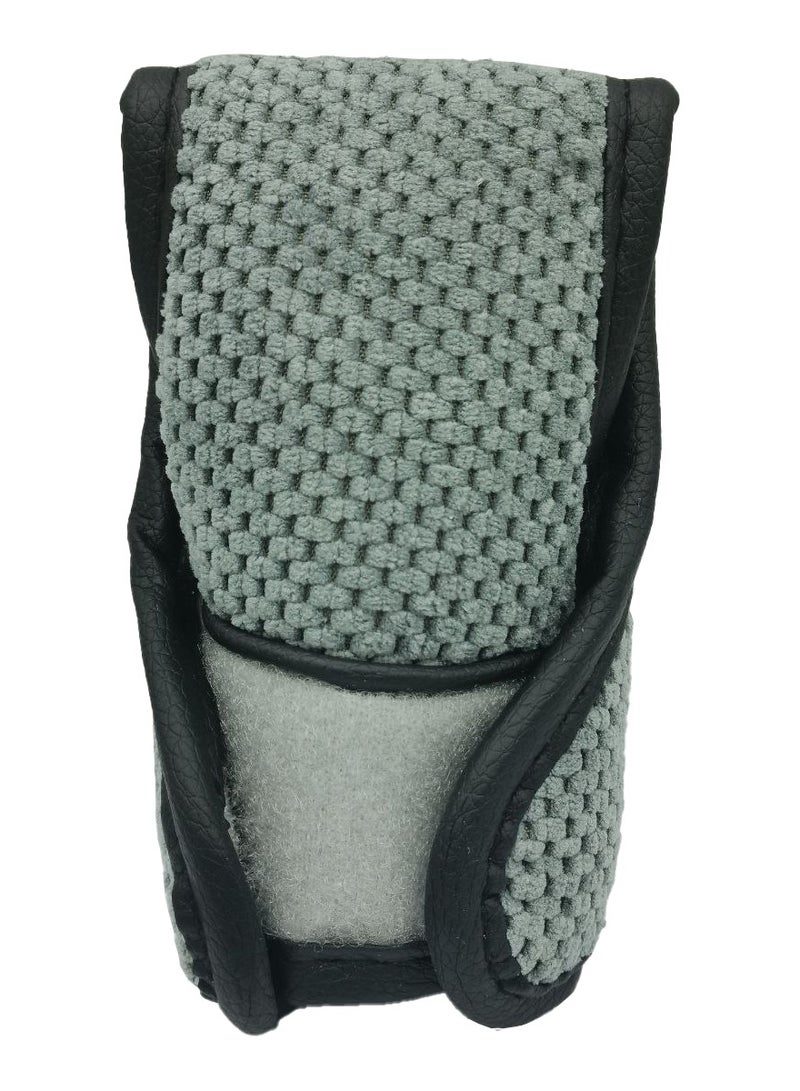 سبايدر العنكبوت غطاء ناقل الحركة غطاء مقبض تروس أوتوماتيكي مناسب عالمي مع قبضة مريحة مريحة رمادي وأسود صغير GDT111 - Image 3