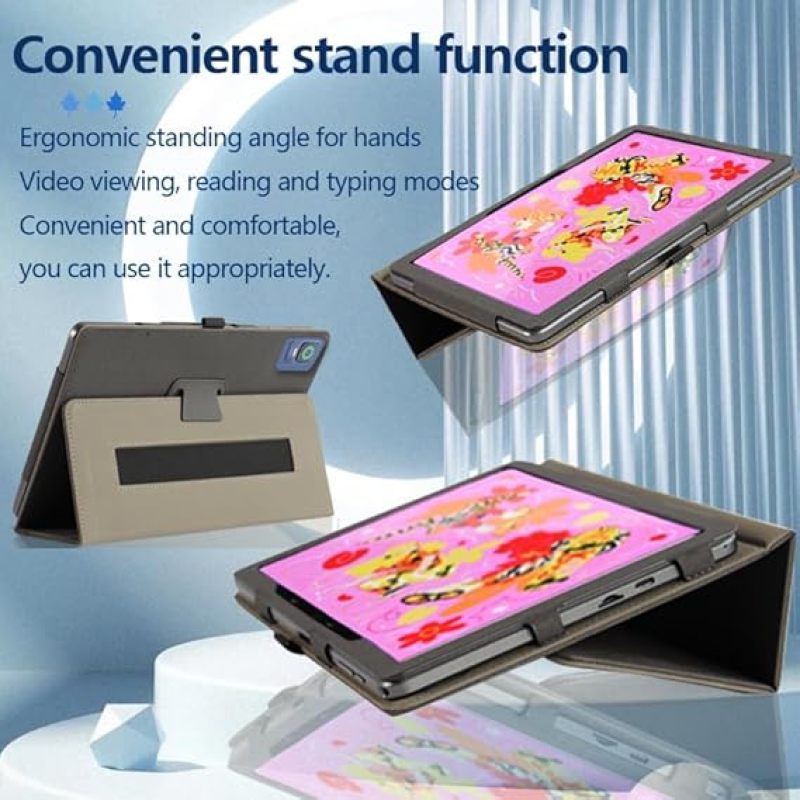 Drawing Tablet Case: Apricot Adjustable Stand Case - Shockproof PU Leather Protective Case for Digital Artists On The Go - Image 5