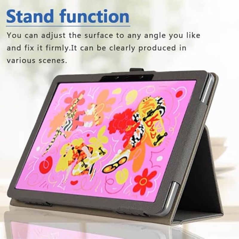 Drawing Tablet Case: Apricot Adjustable Stand Case - Shockproof PU Leather Protective Case for Digital Artists On The Go - Image 2