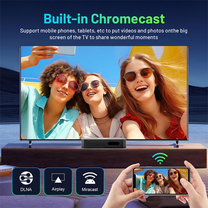 صندوق تلفزيون 4K بنظام أندرويد، مشغل وسائط شبكي، TV BOX - Image 3