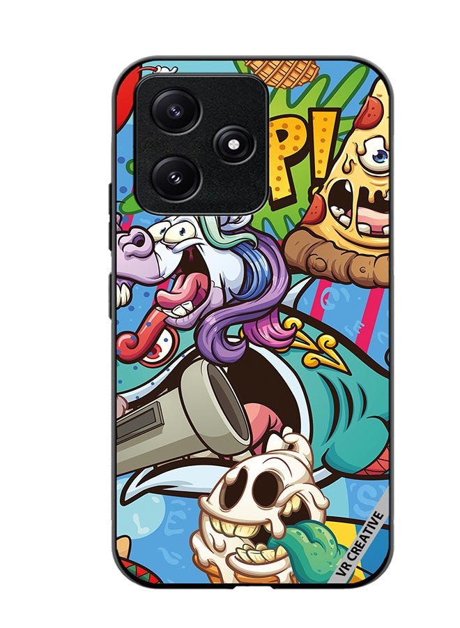 VR CREATIVE Protective Case Cover For Xiaomi Poco M6 Pro 5G Cartoon Design Multicolour - Image 1