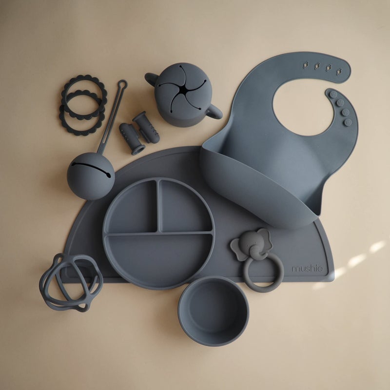 mushie Silicone Snack Cup | Spill Proof Food Container for Toddler and Baby (Tradewinds) - Image 5