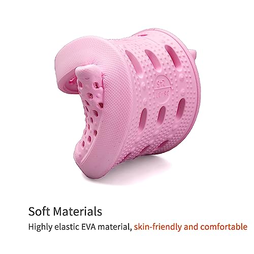 Xomiboe Shower Shoes Men Women Non Slip Bathroom House Slippers College Dorm Room Essentials for Girls Kids Shower Sandals Swimming Water Shoe (Pink,EU36-37) - Image 3